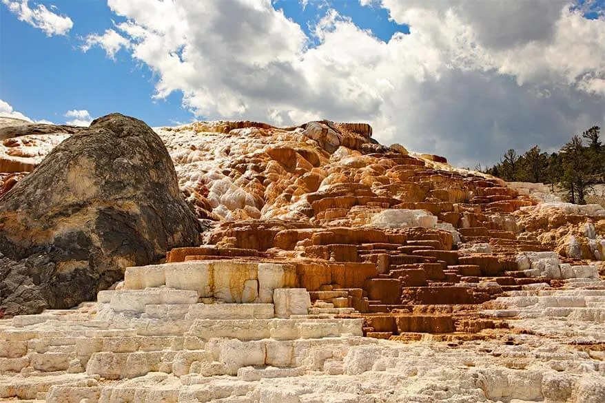 Palette Spring in Mammoth Hot Springs