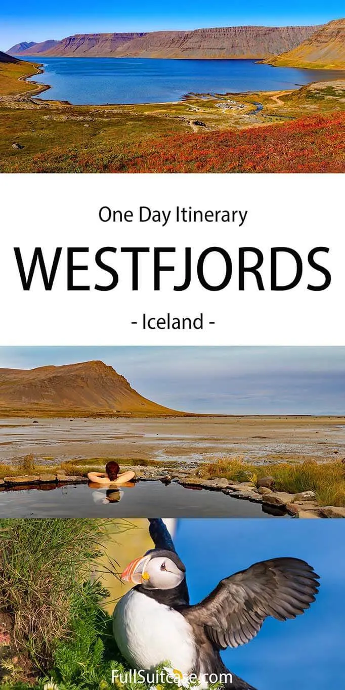 One day itinerary for the Wesfjords Region in Iceland