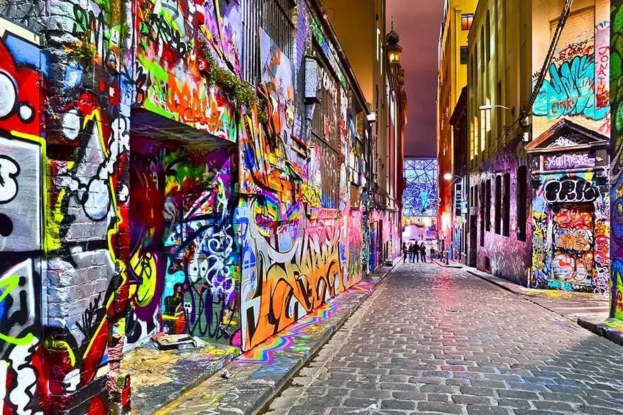 Melbourne street art at Hosier Lane