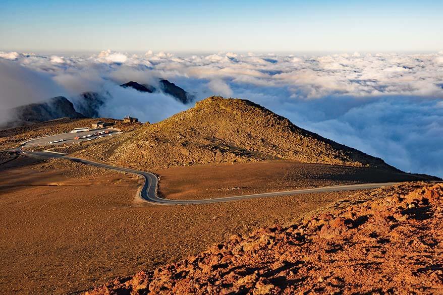 Road at Haleakala NP in Maui