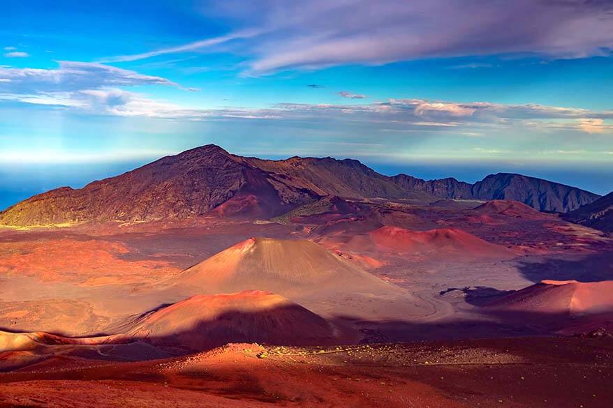 View from Mt Haleakala in Maui