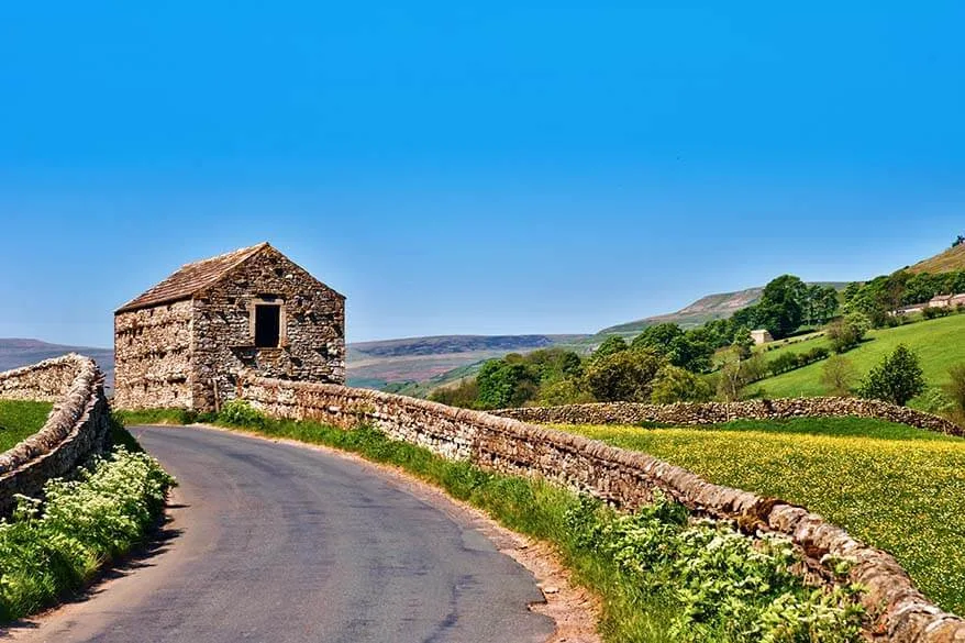 Yorkshire countryside road