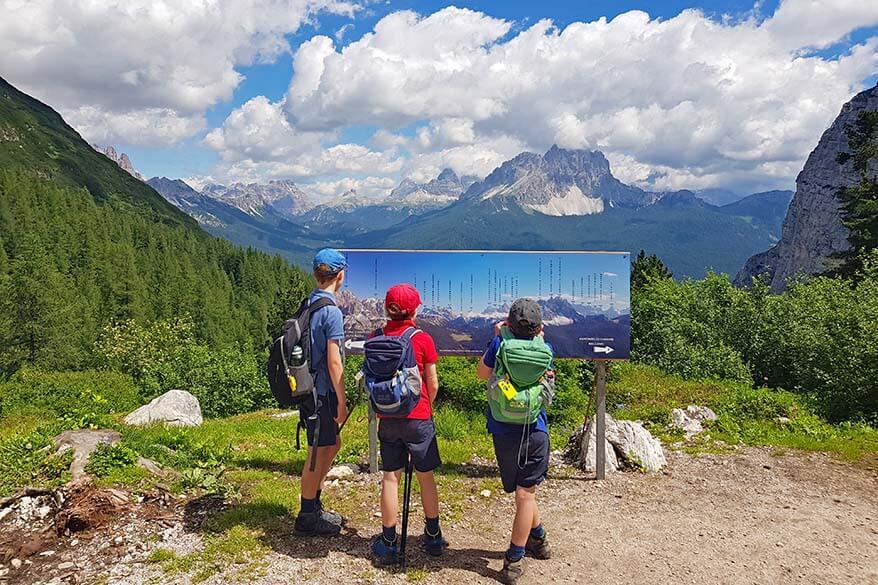 View at Rifugio Vandelli near Lago di Sorapis