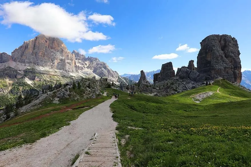 5 Torri in the Italian Dolomites