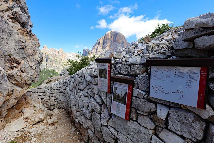 Museum of Great War at Cinque Torri