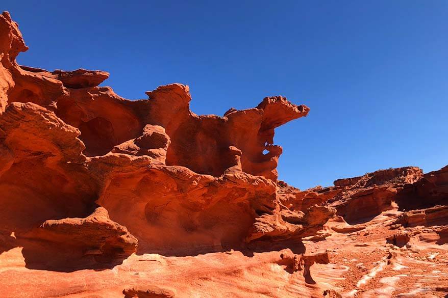 Rock formations at Gold Butte NM in Nevada