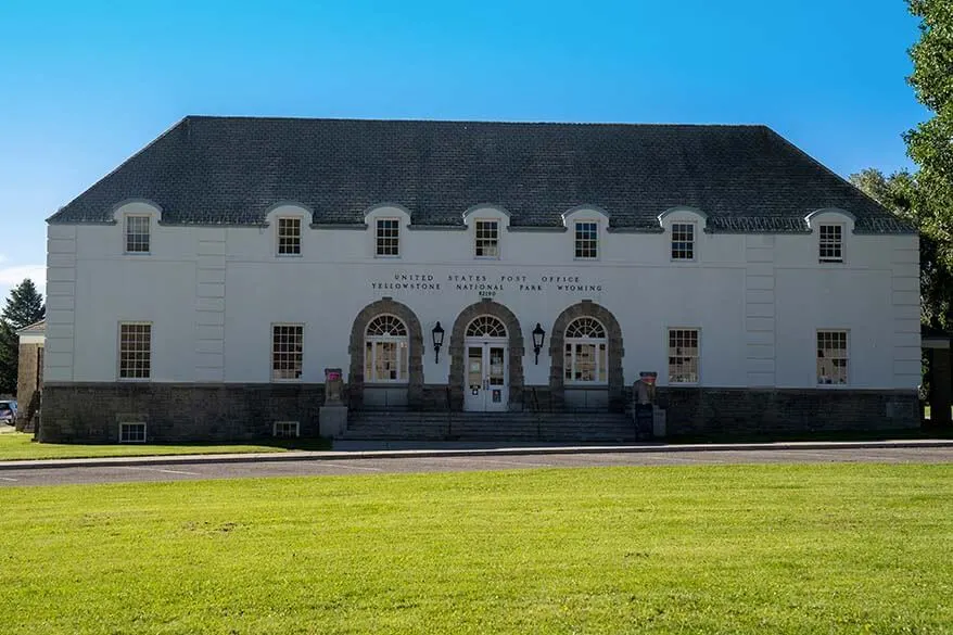 United States Postal Service building at Mammoth Hot Springs in Yellowstone