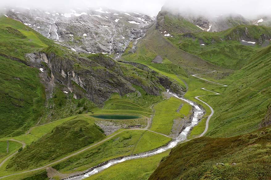 Mountain scenery at Sommerberg in Hintertux in summer