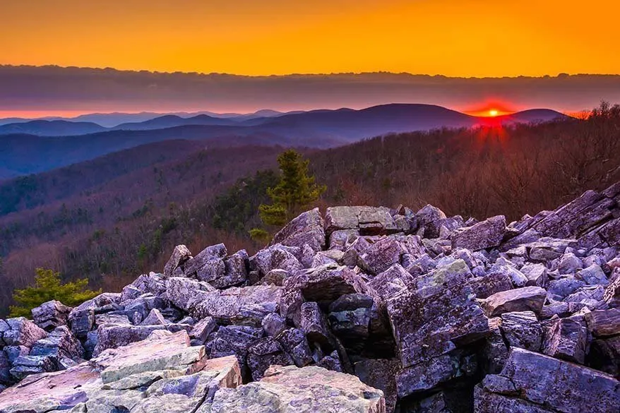 Shenandoah National Park in winter