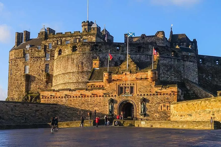 Edinburgh Castle is one of the must see places in Edinburgh Scotland