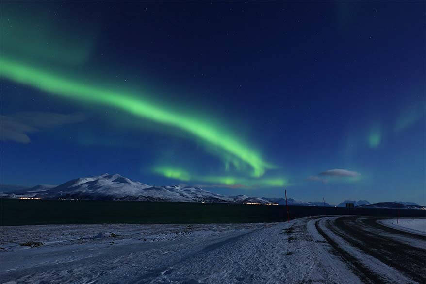 Northern Lights in Tromso Norway in March