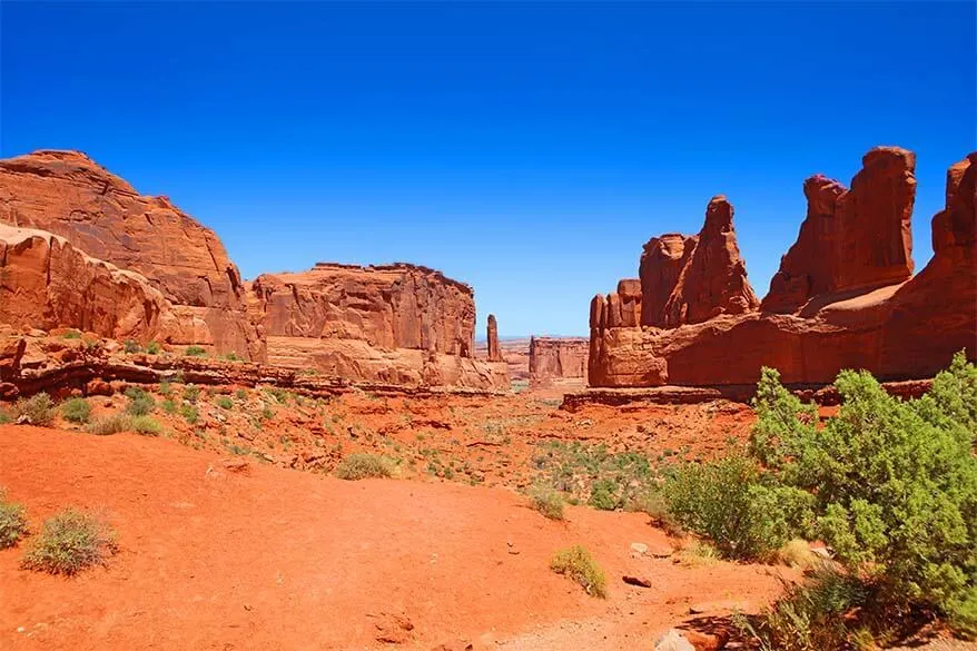 Park Avenue in Arches National Park