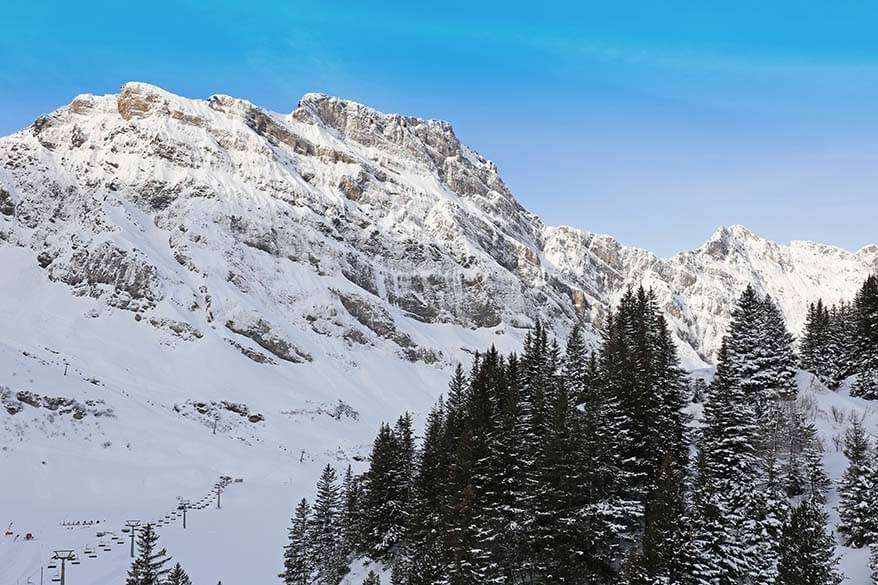 Swiss Alps in winter