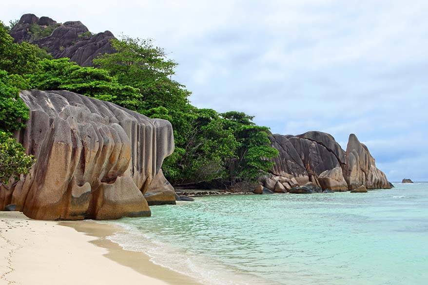 Anse Source Dargent beach in La Digue Seychelles