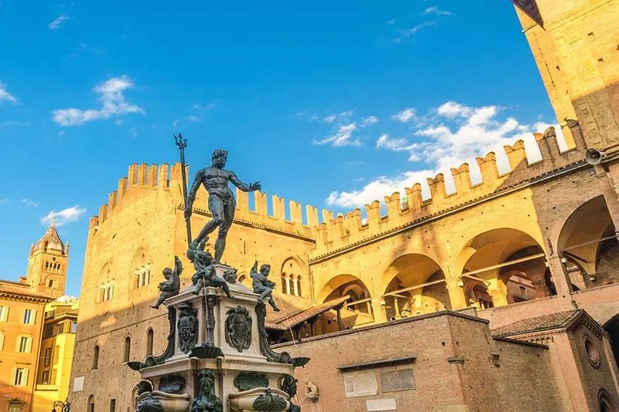 Fountain of Neptune in Bologna