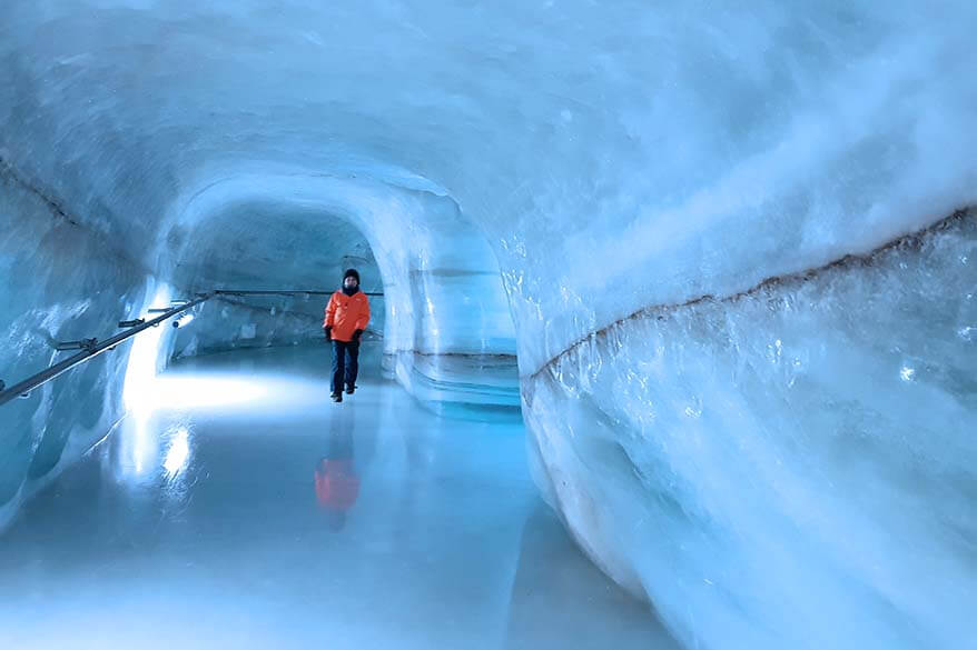 Ice tunnel at Jungfraujoch