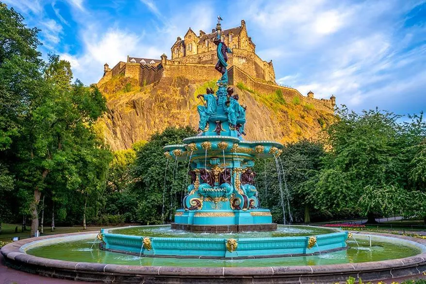 Ross Fountain in Edinburgh