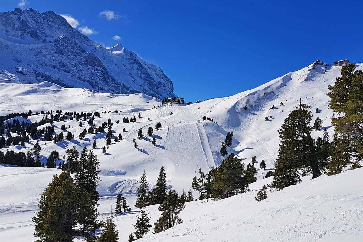 Skiing in Wengen Switzerland