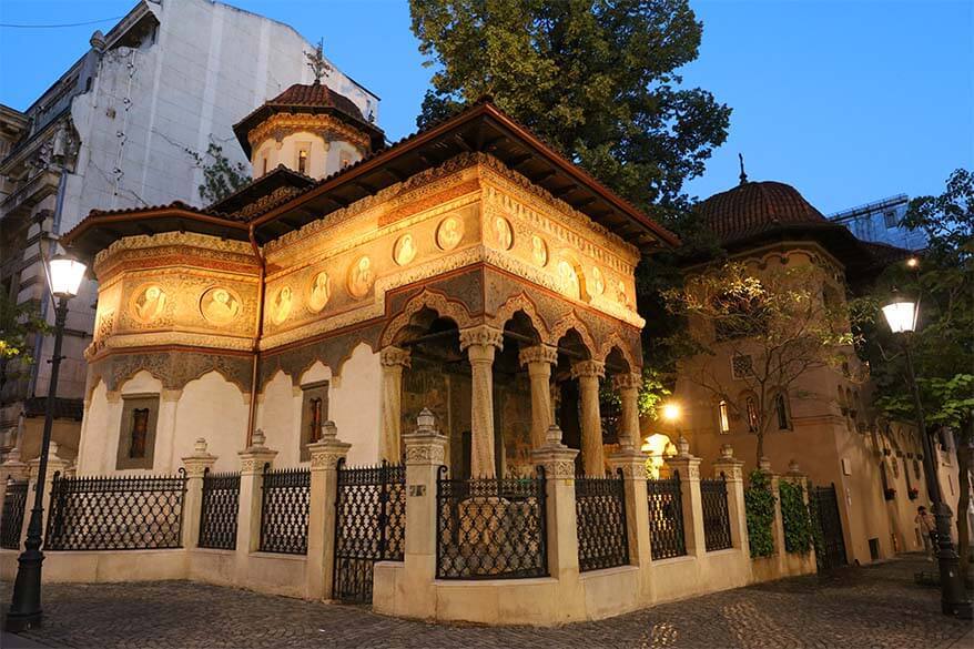 Stavropoleos Monastery in Bucharest Romania