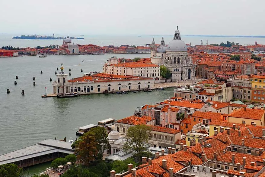 Venice Lagoon as seen from St Marks Campanile