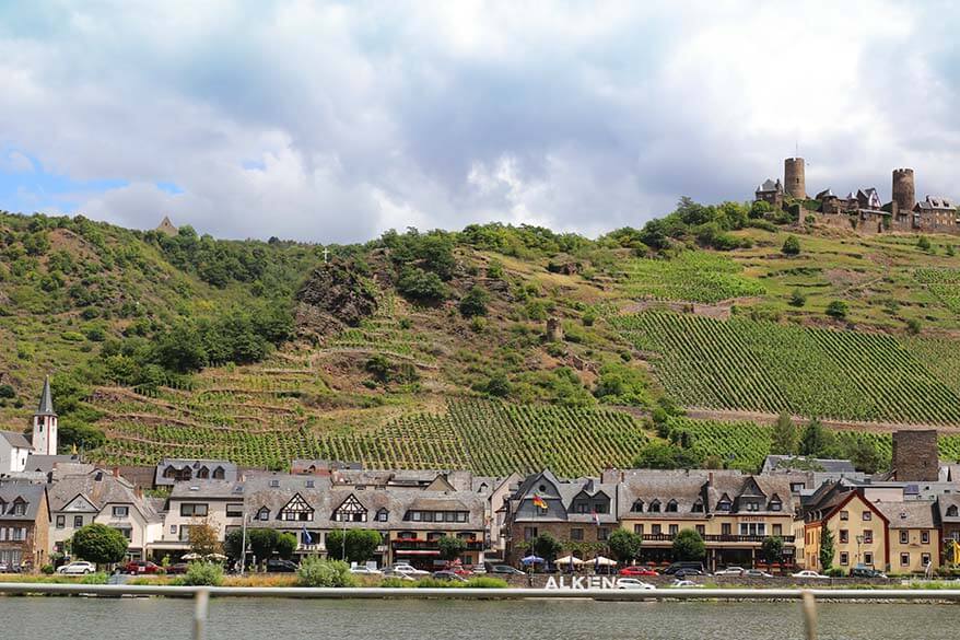 Alken village in Moselle Valley in Germany