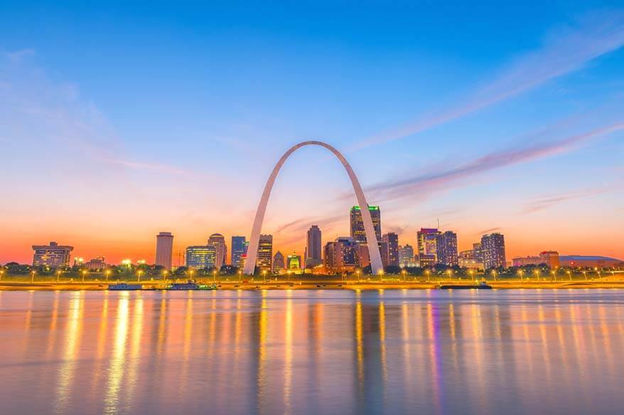 Gateway Arch is among the most visited national parks in the USA