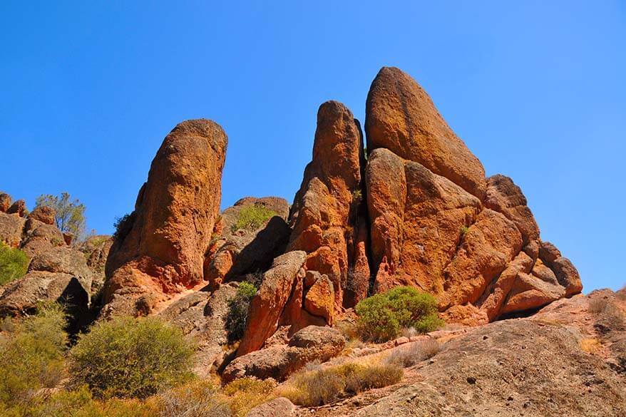 Pinnacles National Park in spring