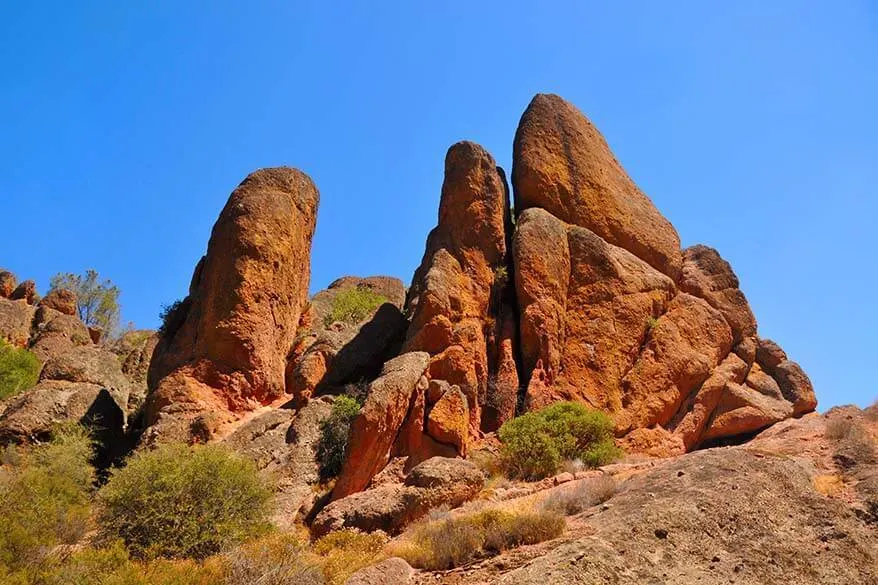 Pinnacles National Park in spring