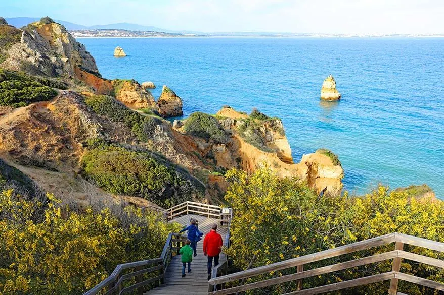 Algarve coast in Portugal in spring