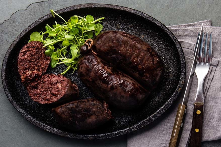 Black pudding - traditional English food