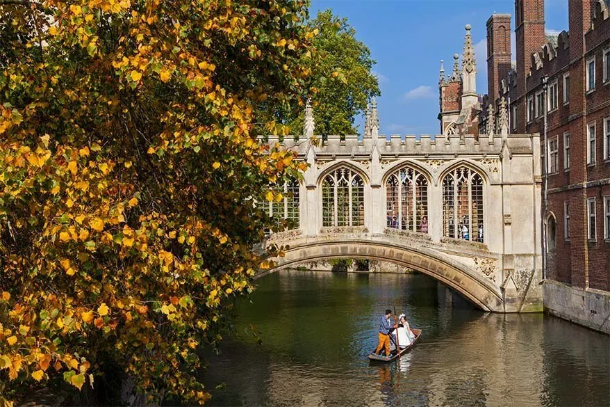 Bridge of Sighs in Cambridge UK