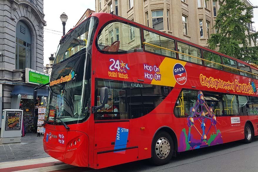 Brussels sightseeing bus (hop on hop off bus)