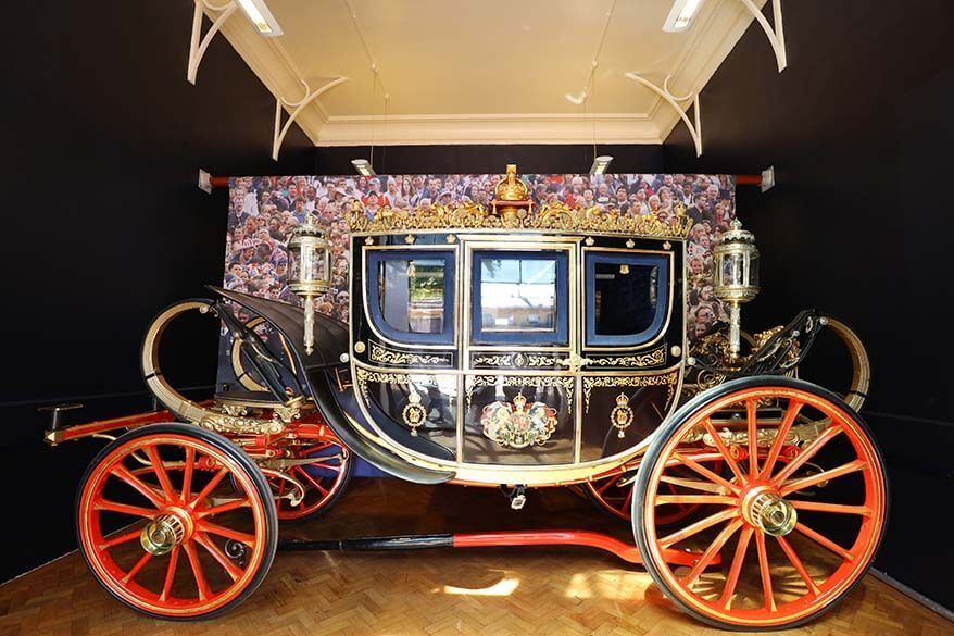 Carriage at the Royal Mews, Buckingham Palace