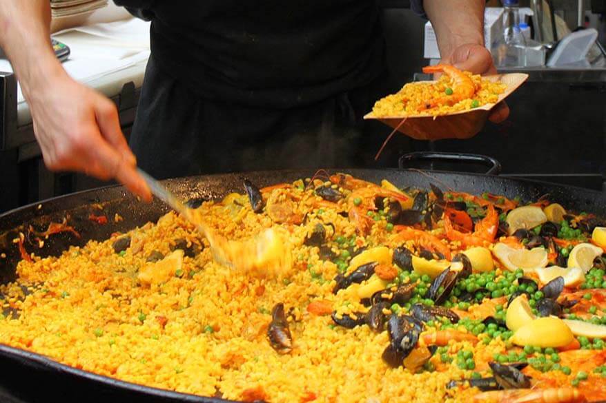 Street food at Borough Market in London