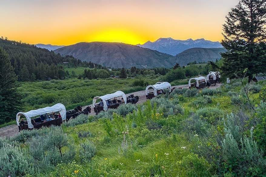 Best things to do in Jackson Hole - chuckwagon ride and dinner