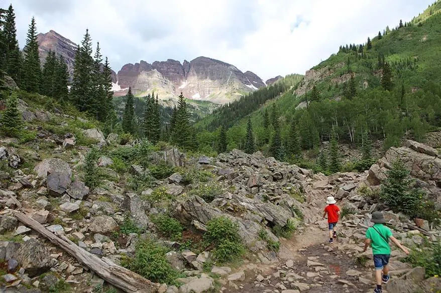 Hiking in Aspen in summer