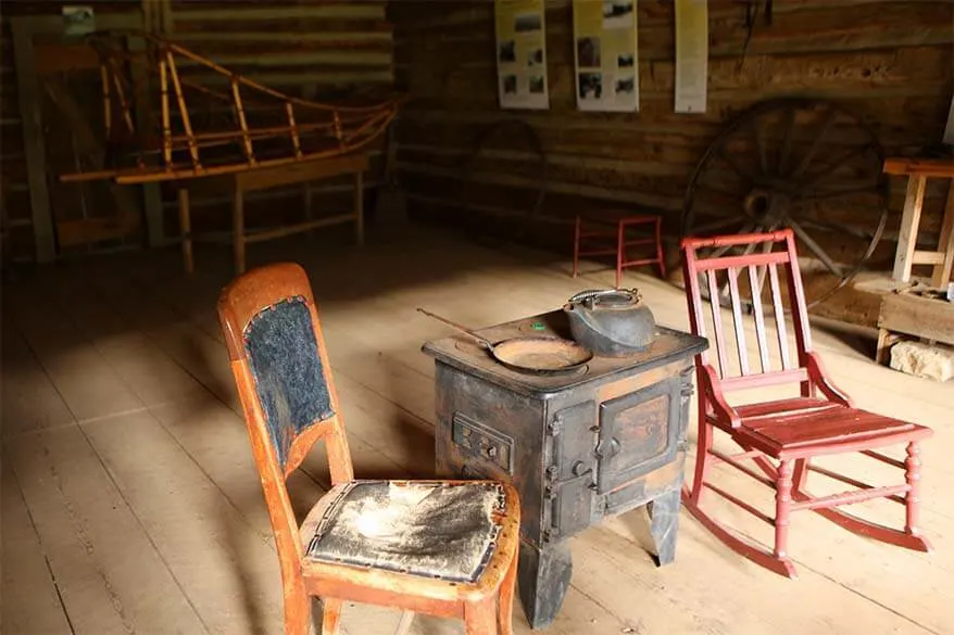 Interior of abandoned buildings in Ashcroft Ghost Town, Aspen Colorado