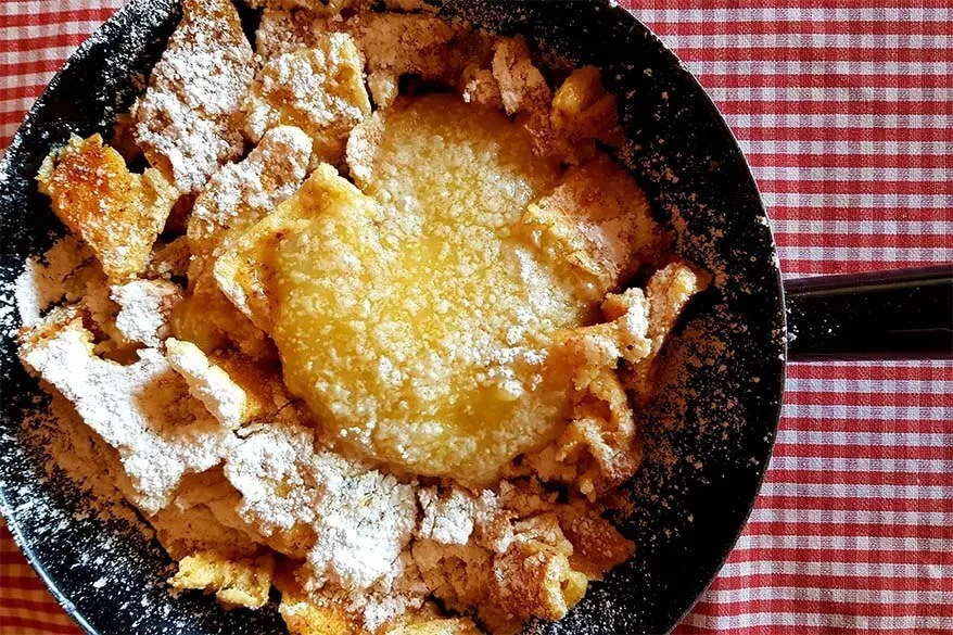 Kaiserschmarrn at Olpererhütte.