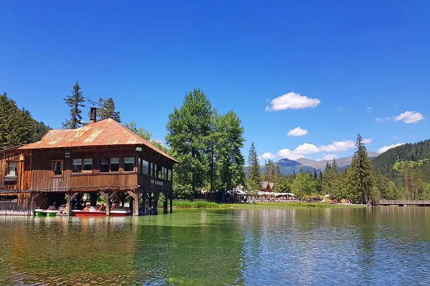 Lago di Dobbiaco restaurant and boat rental