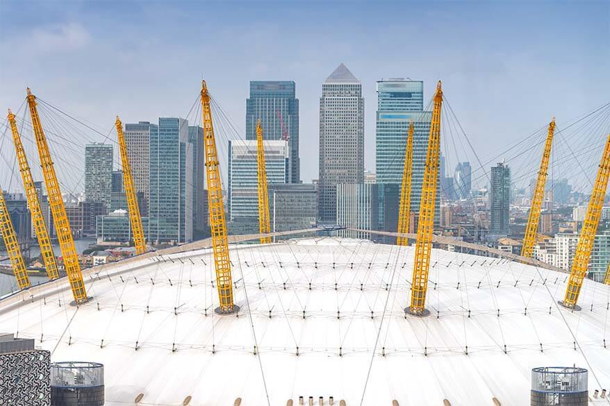 The O2 Arena views in London