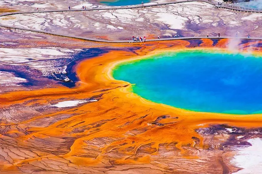 Grand Prismatic Spring in Yellowstone National Park