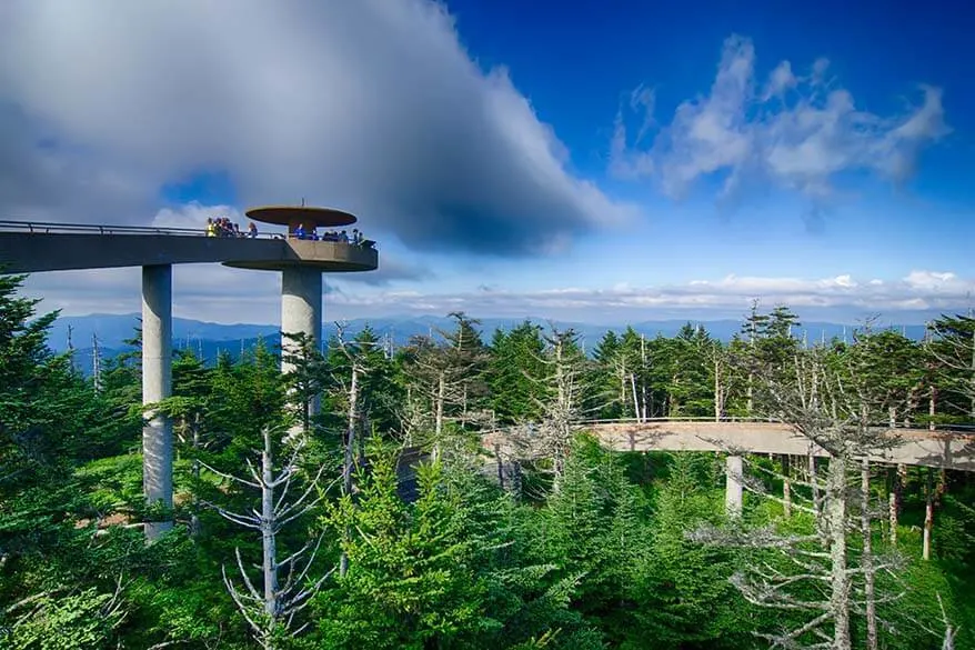 Clingmans Dome in Great Smoky Mountains National Park