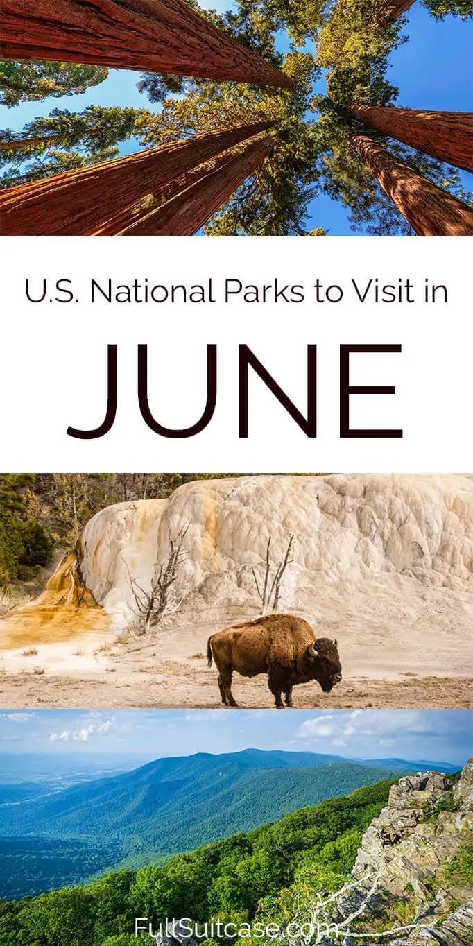 Where to travel in early summer - some of the best American national parks to visit in June