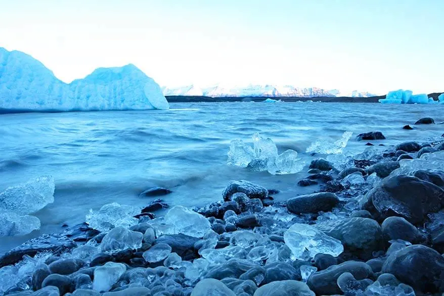 Fjallsarlon glacier lagoon in Iceland