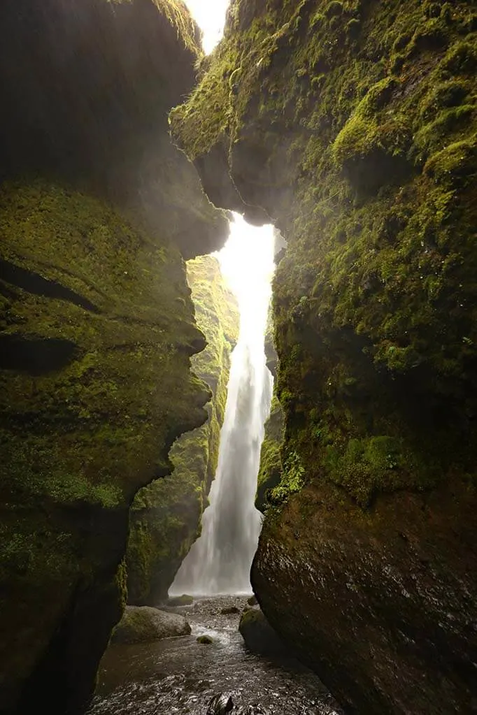 Gljufrabui waterfall is one of the hidden gems of the south coast in Iceland