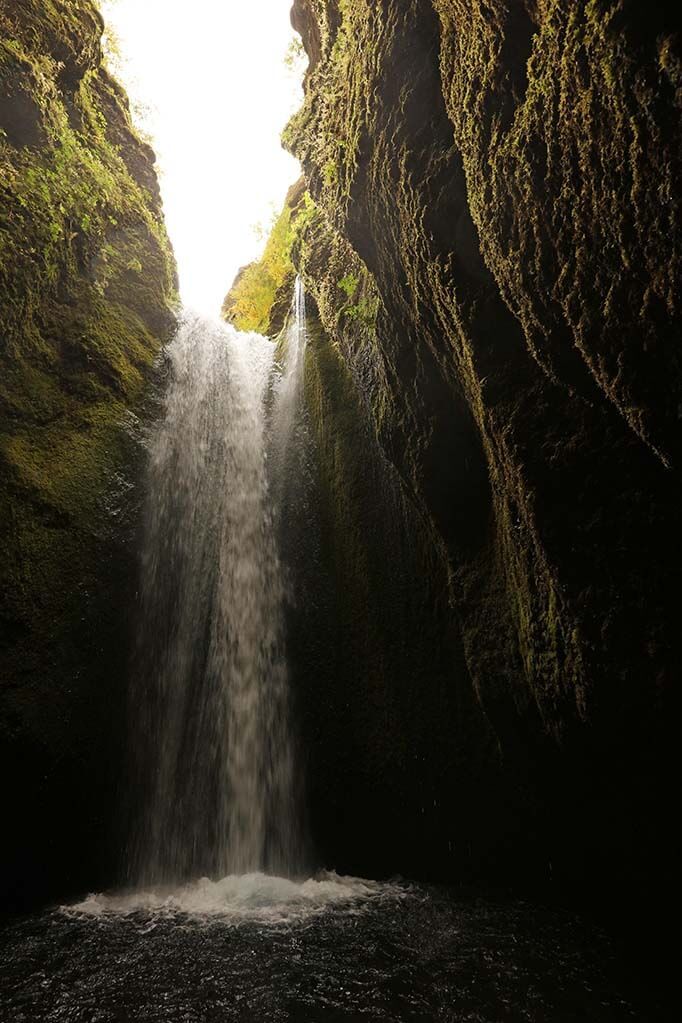 Nauthusagil Waterfall is a hidden gem of the south coast of Iceland