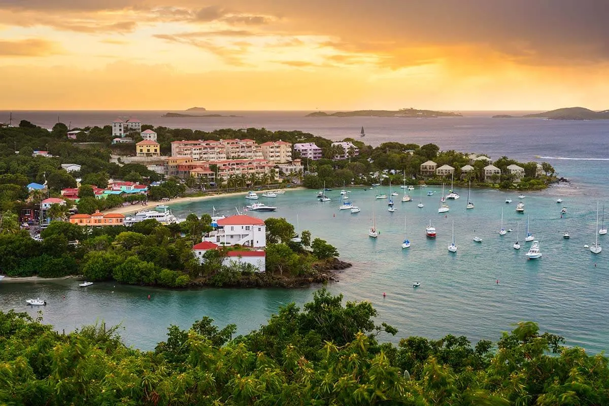 Cruz Bay in St John US Virgin Islands