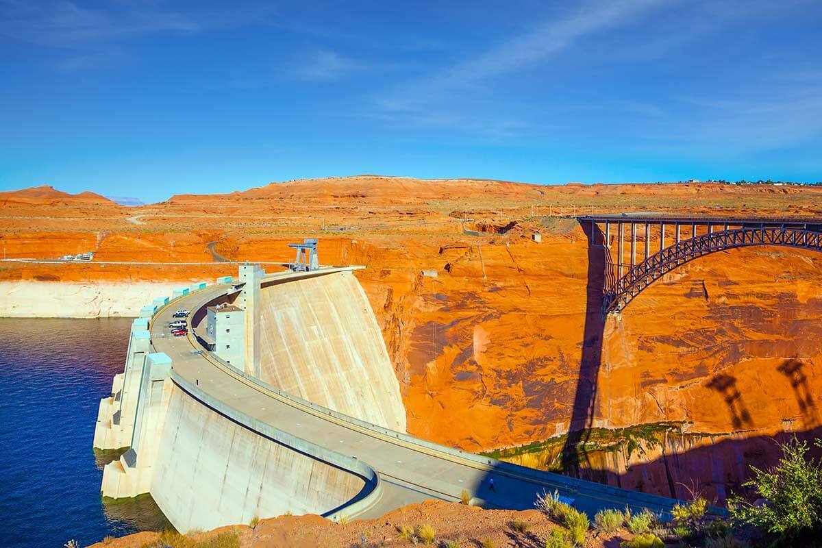 Glen Canyon Dam in Page Arizona