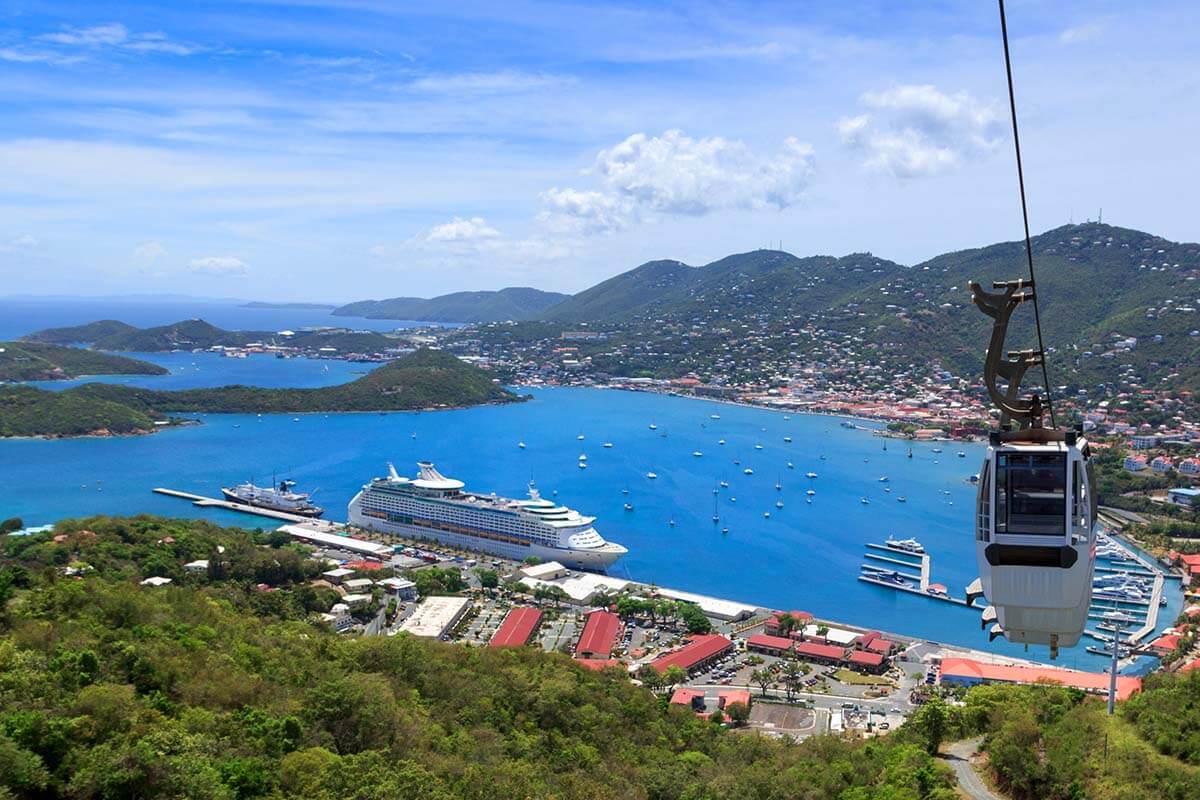 Skyride to Paradise Point in St Thomas USVI