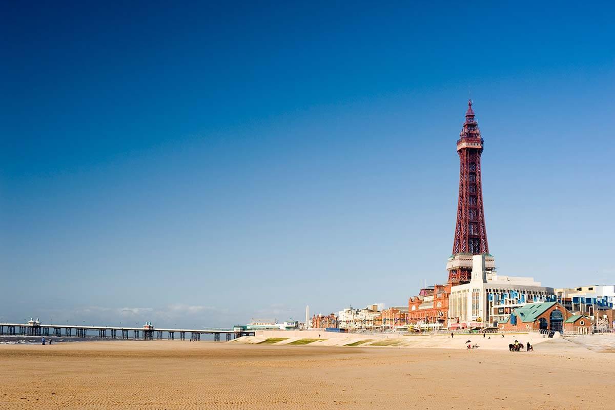 Blackpool Tower and beach